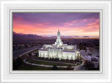 Load image into Gallery viewer, Mt Timpanogos Winter Sunset Aerial
