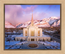 Load image into Gallery viewer, Ogden Winter Sunset Aerial
