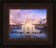 Load image into Gallery viewer, Ogden Winter Sunset Aerial
