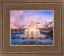 Load image into Gallery viewer, Ogden Winter Sunset Aerial

