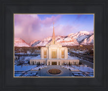 Load image into Gallery viewer, Ogden Winter Sunset Aerial
