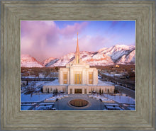 Load image into Gallery viewer, Ogden Winter Sunset Aerial
