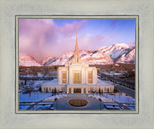 Load image into Gallery viewer, Ogden Winter Sunset Aerial
