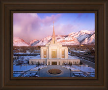 Load image into Gallery viewer, Ogden Winter Sunset Aerial
