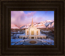 Load image into Gallery viewer, Ogden Winter Sunset Aerial
