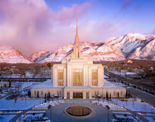Load image into Gallery viewer, Ogden Winter Sunset Aerial
