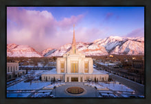Load image into Gallery viewer, Ogden Winter Sunset Aerial

