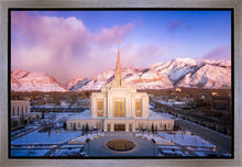 Load image into Gallery viewer, Ogden Winter Sunset Aerial

