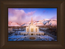 Load image into Gallery viewer, Ogden Winter Sunset Aerial
