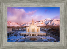 Load image into Gallery viewer, Ogden Winter Sunset Aerial
