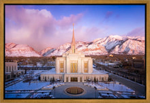 Load image into Gallery viewer, Ogden Winter Sunset Aerial
