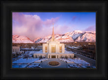 Load image into Gallery viewer, Ogden Winter Sunset Aerial
