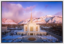 Load image into Gallery viewer, Ogden Winter Sunset Aerial

