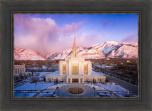 Load image into Gallery viewer, Ogden Winter Sunset Aerial
