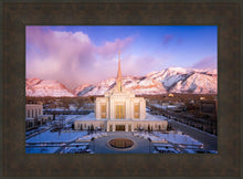 Load image into Gallery viewer, Ogden Winter Sunset Aerial
