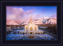 Load image into Gallery viewer, Ogden Winter Sunset Aerial
