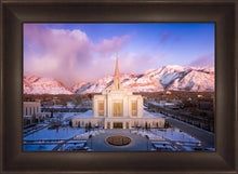 Load image into Gallery viewer, Ogden Winter Sunset Aerial
