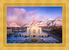 Load image into Gallery viewer, Ogden Winter Sunset Aerial
