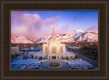 Load image into Gallery viewer, Ogden Winter Sunset Aerial

