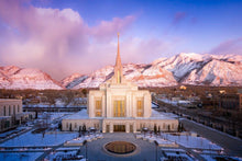 Load image into Gallery viewer, Ogden Winter Sunset Aerial
