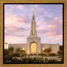 Load image into Gallery viewer, Redlands Temple Fountain Sunset
