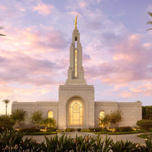 Load image into Gallery viewer, Redlands Temple Fountain Sunset
