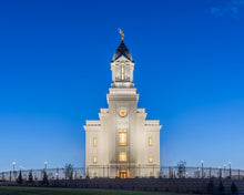 Load image into Gallery viewer, Cedar City Temple Blue Hour
