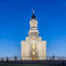 Load image into Gallery viewer, Cedar City Temple Blue Hour
