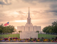 Load image into Gallery viewer, Jordan River Temple Evening Glow
