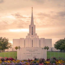 Load image into Gallery viewer, Jordan River Temple Evening Glow
