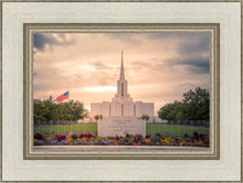 Load image into Gallery viewer, Jordan River Temple Evening Glow
