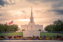 Load image into Gallery viewer, Jordan River Temple Evening Glow

