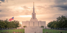 Load image into Gallery viewer, Jordan River Temple Evening Glow

