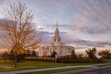Load image into Gallery viewer, Payson Temple Autumn Light
