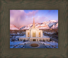 Load image into Gallery viewer, Ogden Winter Sunset Aerial
