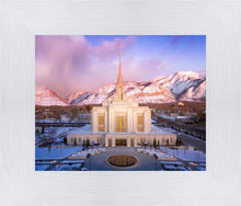 Load image into Gallery viewer, Ogden Winter Sunset Aerial
