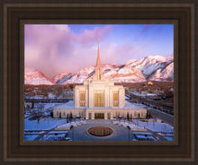 Load image into Gallery viewer, Ogden Winter Sunset Aerial
