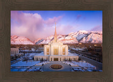 Load image into Gallery viewer, Ogden Winter Sunset Aerial
