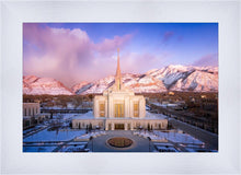 Load image into Gallery viewer, Ogden Winter Sunset Aerial
