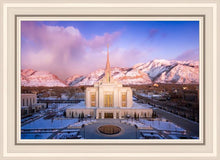 Load image into Gallery viewer, Ogden Winter Sunset Aerial
