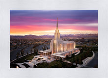 Load image into Gallery viewer, Oquirrh Mountain Pink Sunset Aerial
