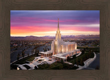 Load image into Gallery viewer, Oquirrh Mountain Pink Sunset Aerial
