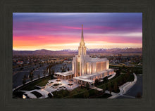Load image into Gallery viewer, Oquirrh Mountain Pink Sunset Aerial
