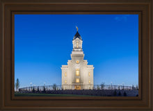 Load image into Gallery viewer, Cedar City Temple Blue Hour
