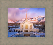 Load image into Gallery viewer, Ogden Winter Sunset Aerial
