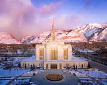 Load image into Gallery viewer, Ogden Winter Sunset Aerial
