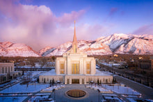 Load image into Gallery viewer, Ogden Winter Sunset Aerial
