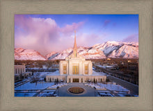 Load image into Gallery viewer, Ogden Winter Sunset Aerial
