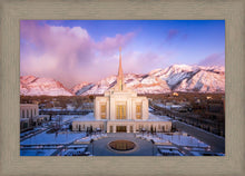 Load image into Gallery viewer, Ogden Winter Sunset Aerial
