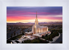 Load image into Gallery viewer, Oquirrh Mountain Pink Sunset Aerial
